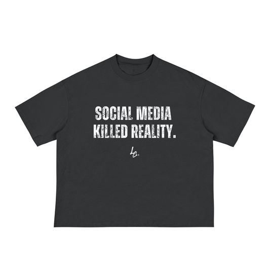 Social Media Killed Society Boxy T-shirt