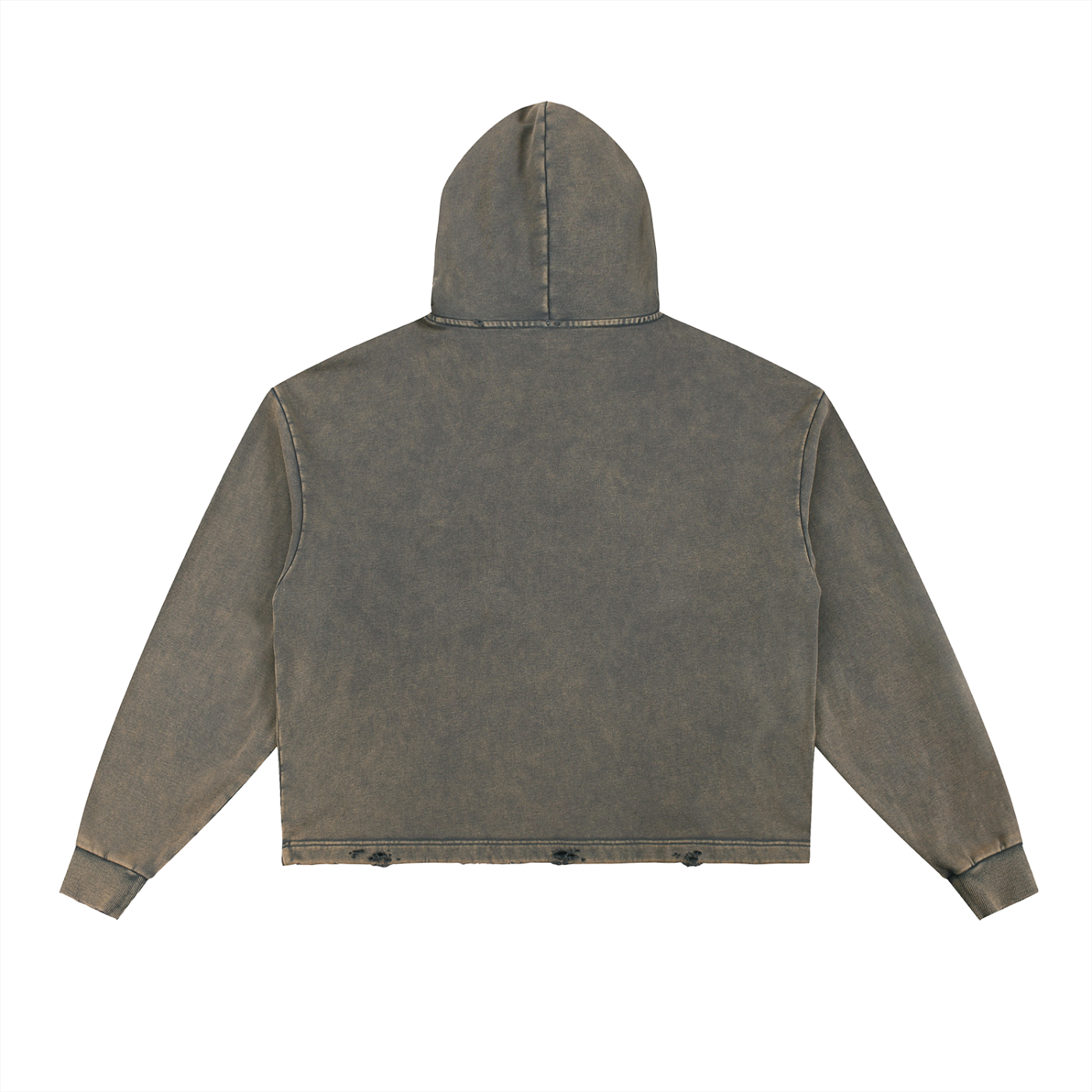 4TL Essential Frayed-Hem Hoodie