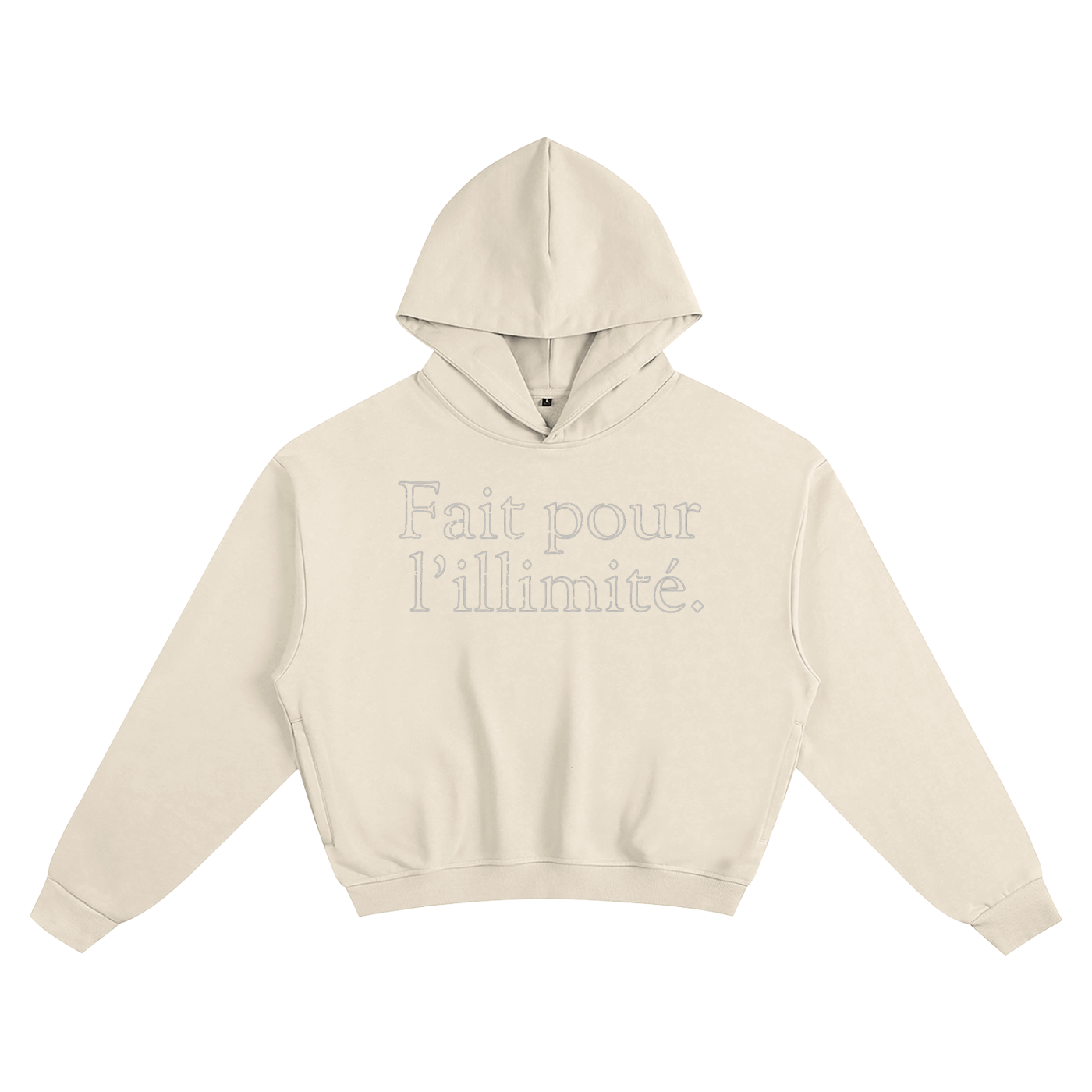 Fait Pour L'illimité Crème Hoodie