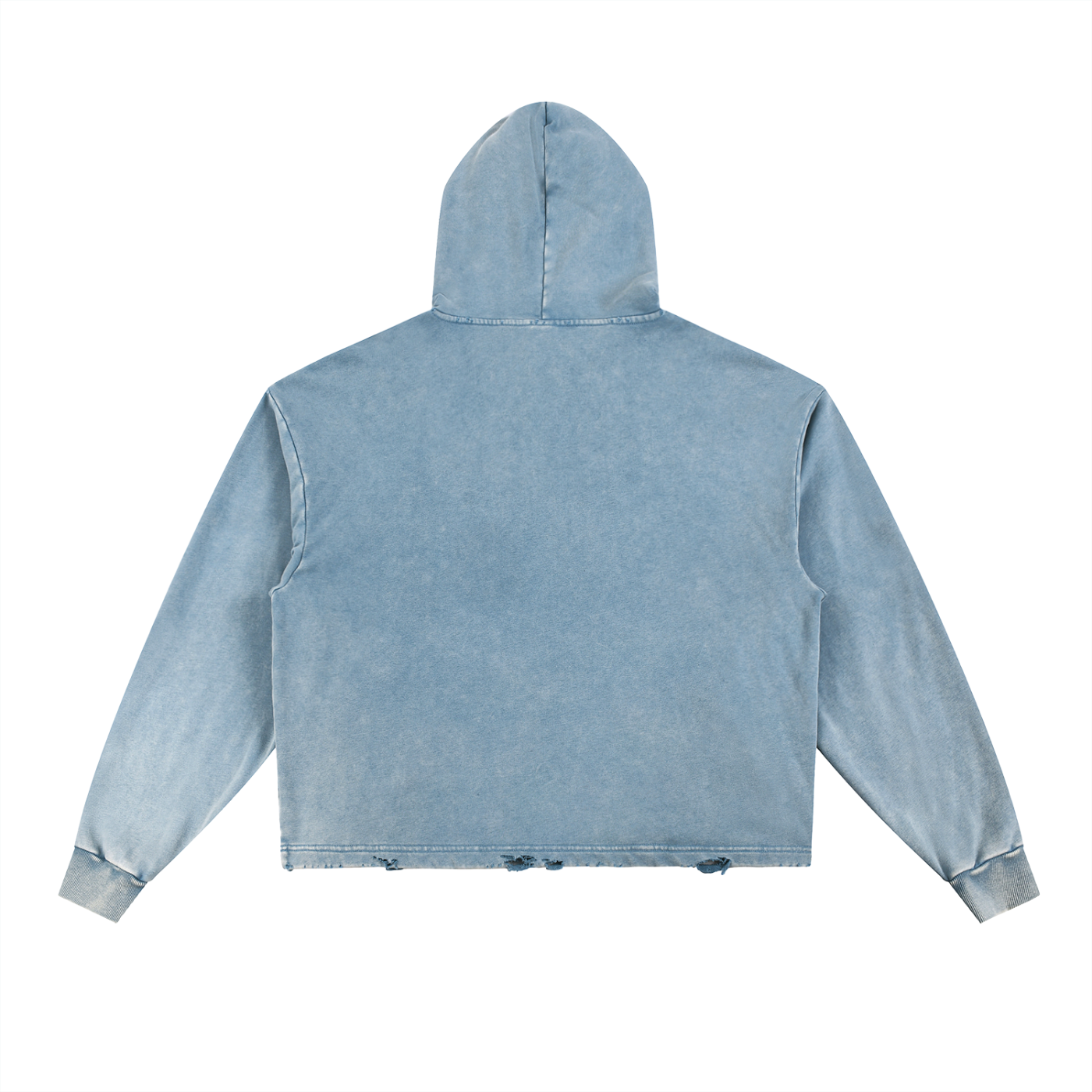 4TL Essential Frayed-Hem Hoodie