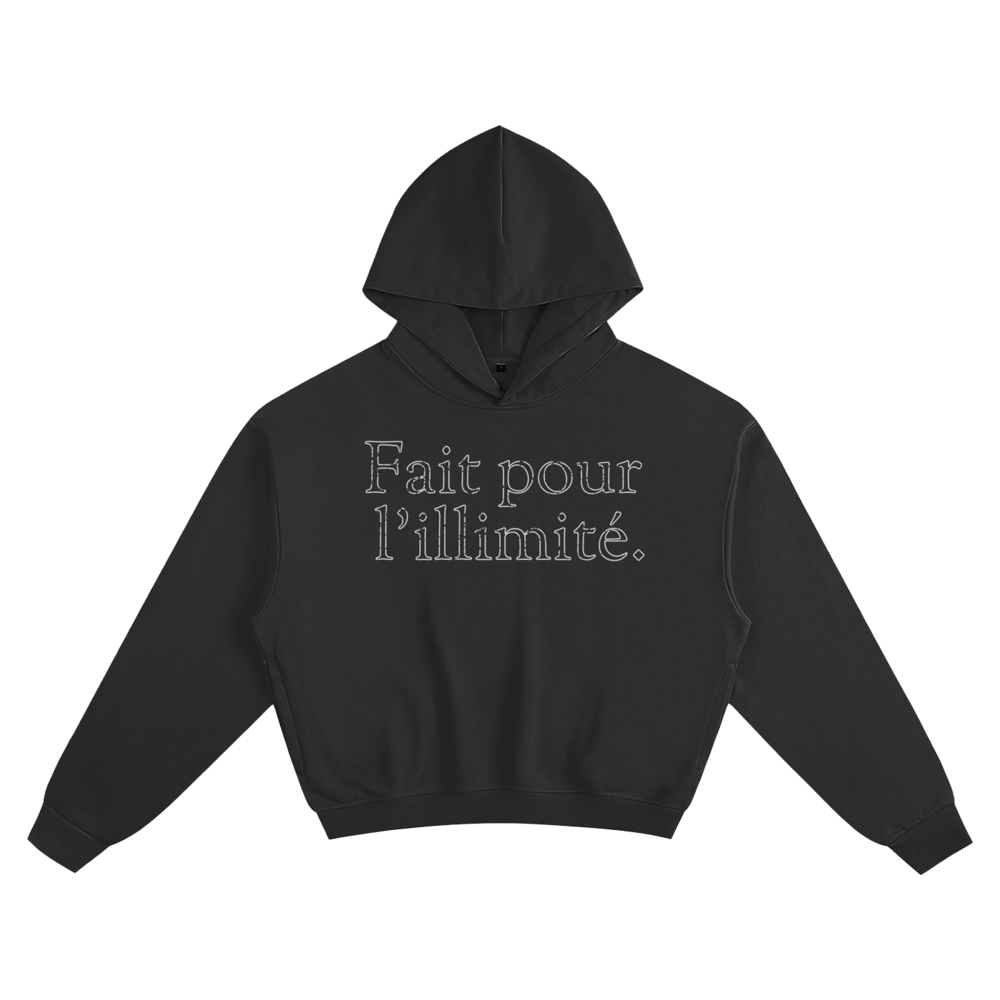 Fait Pour L'illimité Noir Hoodie